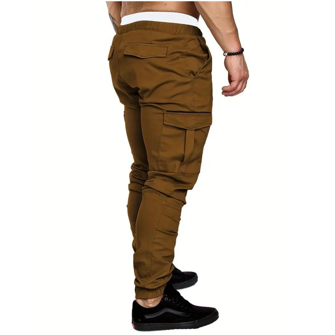 Mens 6 Pocket BROWN Cargo trouser ( Stretch Cotton)